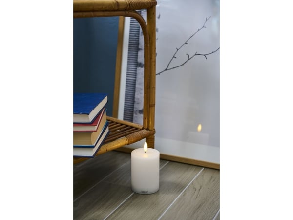 Sirius Sille ladattava valaisin valkoinen - Ø 7,5 cm - K 10 cm