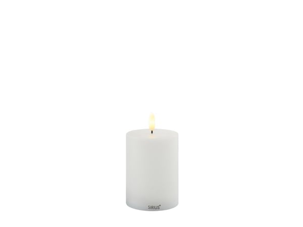 Sirius Sille ladattava valaisin valkoinen - Ø 7,5 cm - K 10 cm