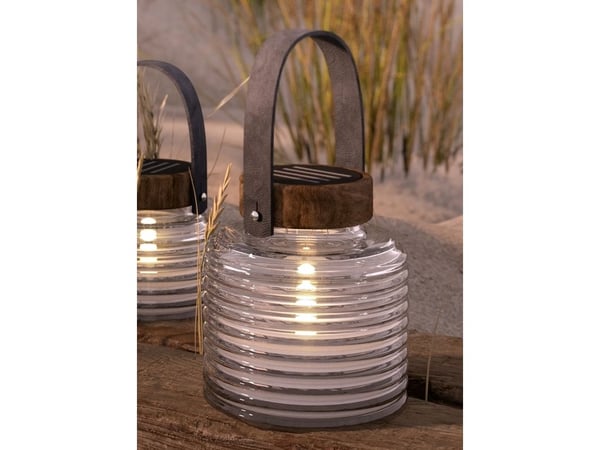 Sirius Aston Solar Krukke - Sort/Brun - H 16 cm