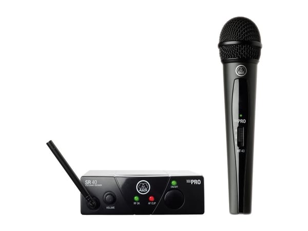 AKG WMS40Mini Vocal Set ISM3 Trådlös mikrofonuppsättning Överföringstyp:Trådlös AKG WMS40Mini Vocal Set ISM3 Trådlös mikrofonuppsättning Överföringstyp:Trådlös