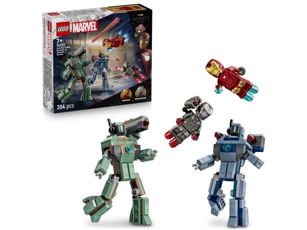 LEGO Super Heroes 76320 Iron Man & War Machine mot Hammer Drones