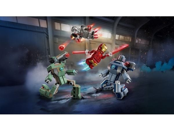 LEGO Super Heroes 76320 Iron Man og War Machine mot Hammer-droner