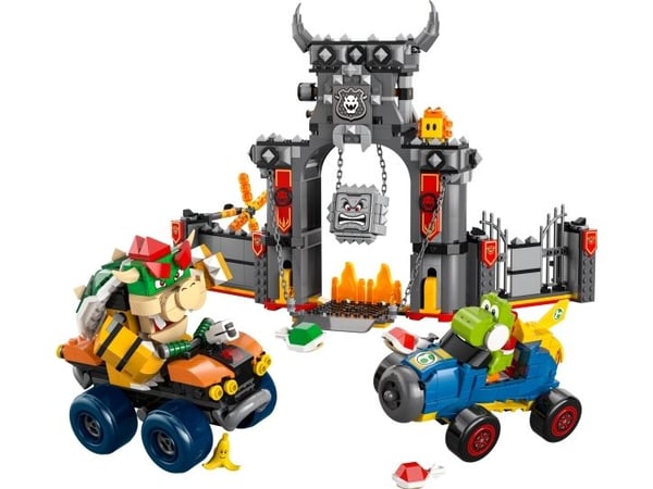 LEGO 72039 rakennussarja, 1068 osaa, Mario Kart Bowser's Castle, ikä 9+