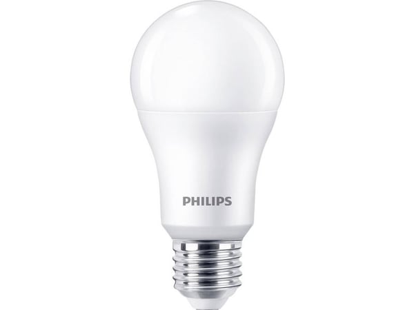 Philips - LED-lyspære - form: A67 - mattslipt finish - E27 - 13 W (ekvivalent 100 W) - klasse E - kjølilg hvitt lys - 4000 K (en pakke 3)