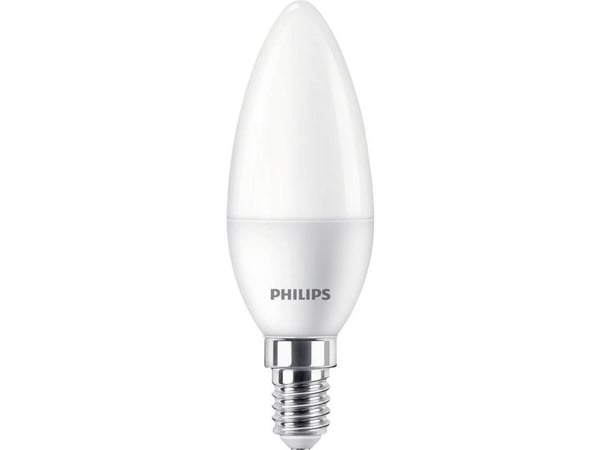 Philips - LED-lyspære - form: B35 - mattslipt finish - E14 - 2.8 W (ekvivalent 25 W) - klasse F - varmt hvitt lys - 2700 K (en pakke 3)