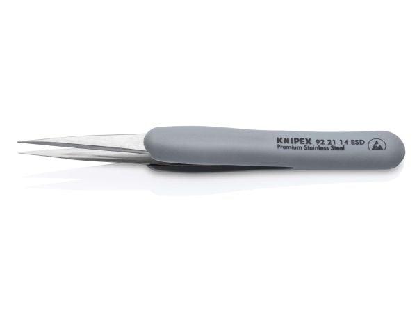 Knipex 92 21 14 ESD ESD Tarkkuuspinsetit Kärki 130 mm