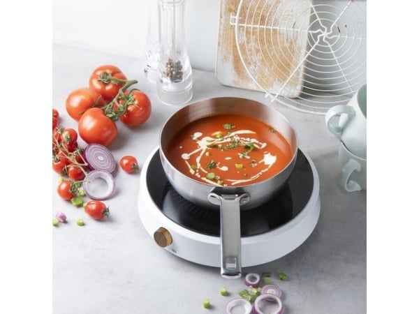 Domo DO30112IP, Sort, Hvit, Benkeplate, 28 cm, Sonefri induksjon, 1 zone(s), 1 zone(s)