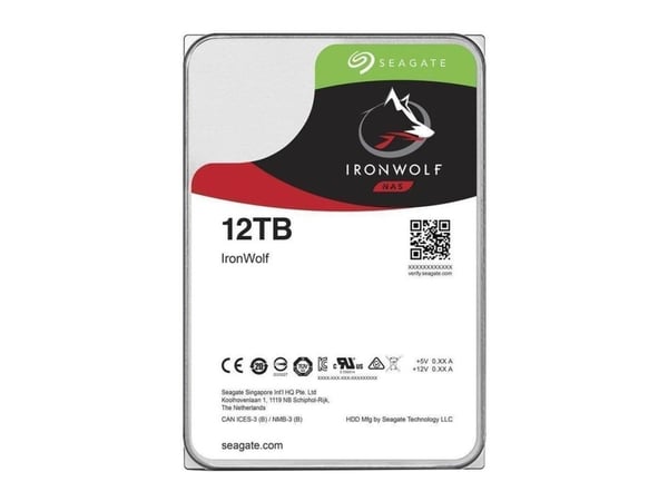 Harddisk - 12 TB - intern - 3.5" - 7200 rpm - med 3-års Seagate Rescue Data Recovery