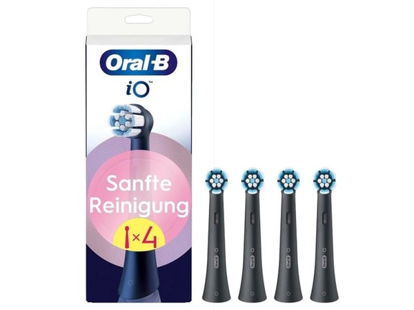 Oral-B iO børstehoder svarte, 4 stk.