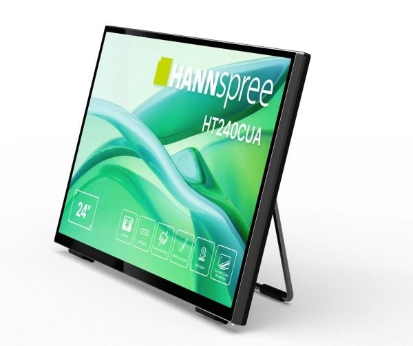 Hannspree HT240CUA, 60,5 cm (23,8"), 1920 x 1080 piksler, Fuld HD, LED, 6 ms, Sort