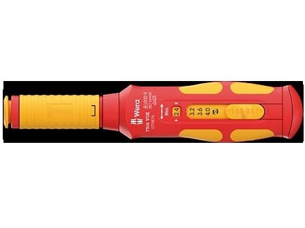 Wera 05075876001, Nm, Mekanisk, 2,4 - 4 Nm, Sort, Grønn