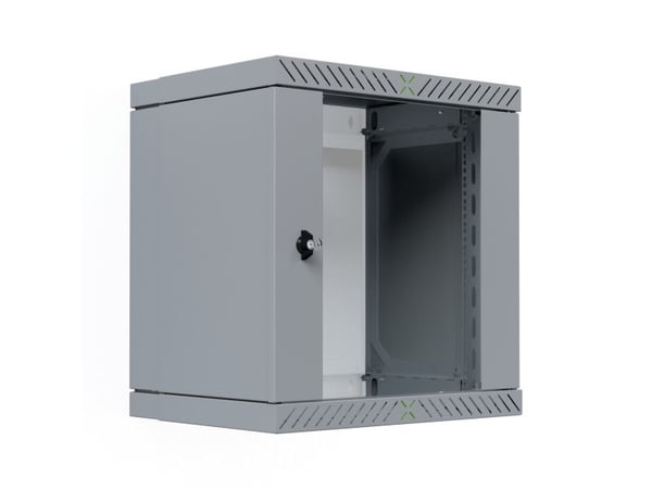 EFB Elektronik WGX-1206GR.G1, Väggmonterad rack, 12U, 60 kg, Knapplås, Grå