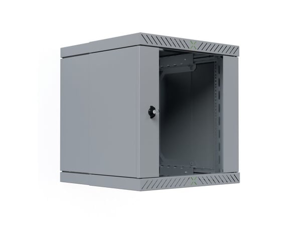 EFB Elektronik WGX-1206GR.G1, Veggmonterbar hylle, 12U, 60 kg, Nøkkellås, Grå
