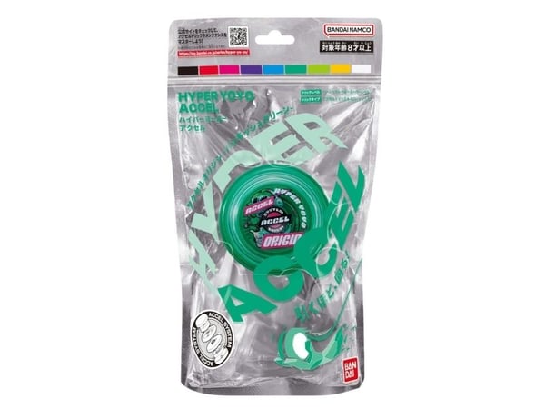 Bandai HYPER YOYO ACCEL - PUNKISH GREEN, Traditionell jojo, 8 År