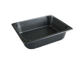 Bakke 1/2 GN P2325-80T 1-Rum 4895 ml L326 x B267 x H80 mm MO-PP Sort,92 stk/krt