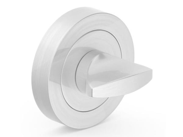 Metal-Bud privacy-bakplate kvadratisk satin nikkel