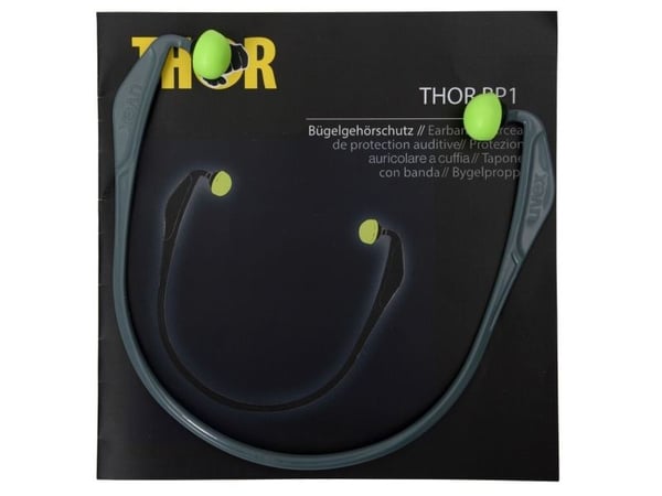 Bøjlehøreværn, THOR Earcaps, One size, grøn, PU