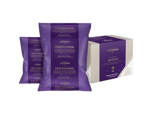 Kaffe, Löfbergs Medium, helbønner - (6 stk.)