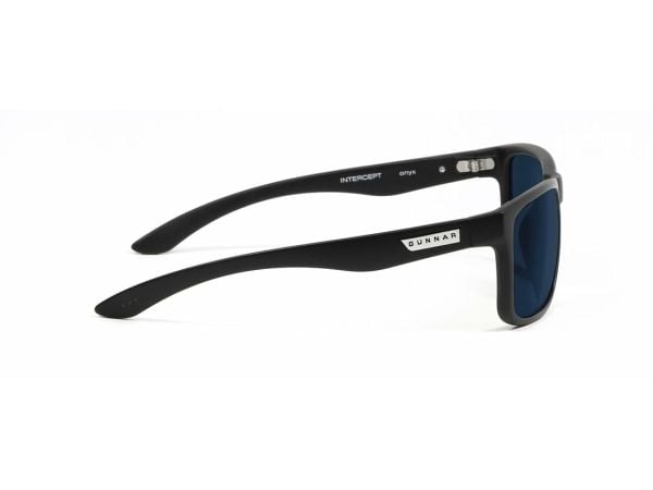 Gunnar Optiks Intercept, Unisex, Rektangel, Klassisk, Onyx, Nylon, Sort