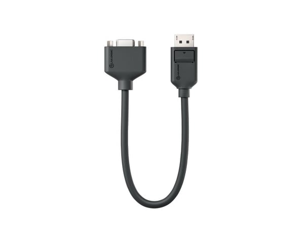 ALOGIC EL2DPVGA-ADP, 0.2 m, DisplayPort, VGA (D-Sub), urosliitin, naarasliitin, suora liitin, suora