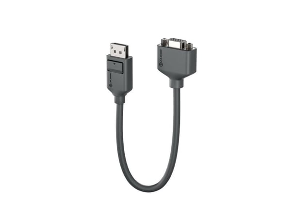 ALOGIC EL2DPVGA-ADP, 0.2 m, DisplayPort, VGA (D-Sub), urosliitin, naarasliitin, suora liitin, suora