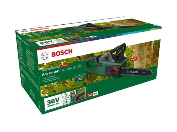 Bosch AdvancedChain 36V-35-40, 31 cm, 35 cm, 14 m/s, 1,1 mm, musta, Vihreä, 0,15 L - SOLO