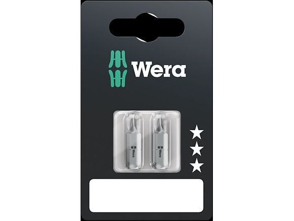 Wera 05073311001, 3 stykker, Pozidriv, 1/4", PZ 3, 25 mm