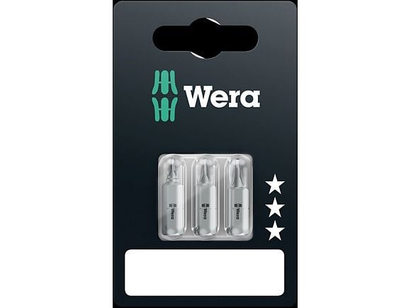 Wera 05073311001, 3 stykker, Pozidriv, 1/4", PZ 3, 25 mm