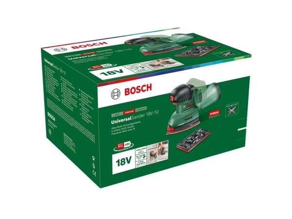 Bosch UniversalSander 18V-10 - deltasliper - batteridrevet - 18 V - SOLO