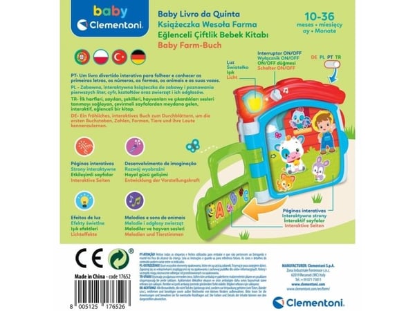 Clementoni Baby Farm puhuva kirja 17652