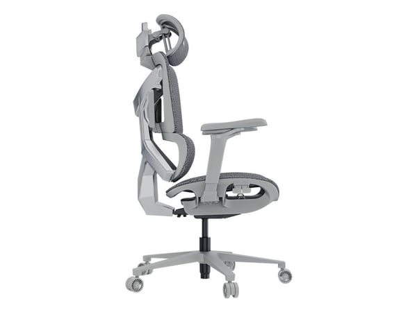 Anda Seat X-Air Pro, Verkkoistuin, Verkotettu selkänoja, Harmaa, Harmaa, Verkko, Verkko