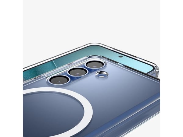Spigen Ultra Hybrid S (MagFit), Suojus, Samsung, Galaxy S25, 15,8 cm (6.2"), Läpinäkyvä, Valkoinen