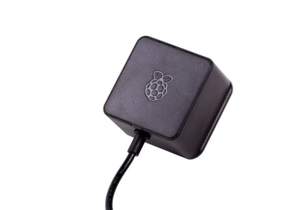 Strømforsyning USB-C 15,3W f. Pi 4B svart