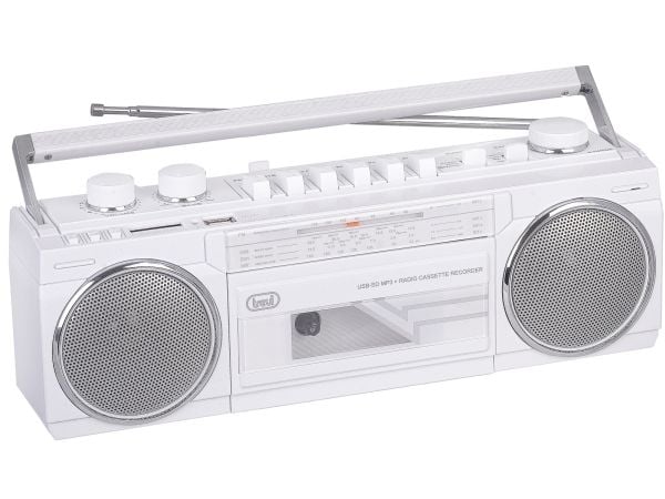 Trevi RR 501 BT, Bærbar, FM, MW, SW, Hvit, Utvendig, SD, D
