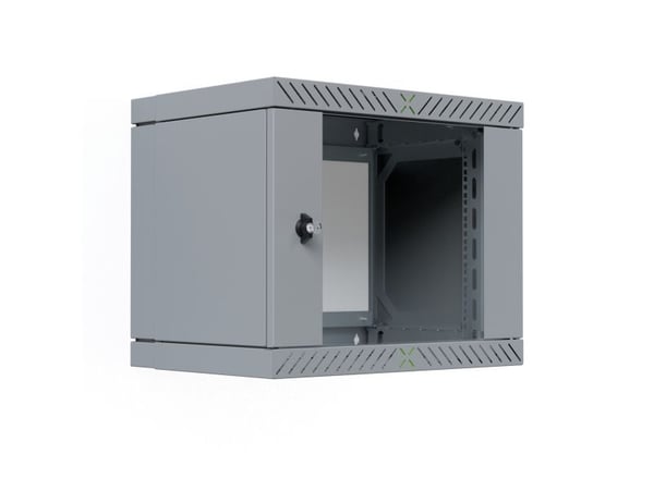EFB Elektronik WGX-0906GR.G1, Seinään asennettava laitekehikko, 9U, 60 kg, Näppäinlukko, Harmaa