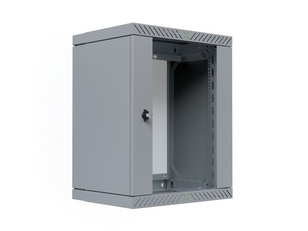 EFB Elektronik WGX-1506GR.G1, Väggmonterad rack, 15U, 60 kg, Knapplås, Grå