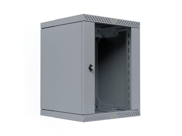 EFB Elektronik WGX-1506GR.G1, Veggmonterbar hylle, 15U, 60 kg, Nøkkellås, Grå