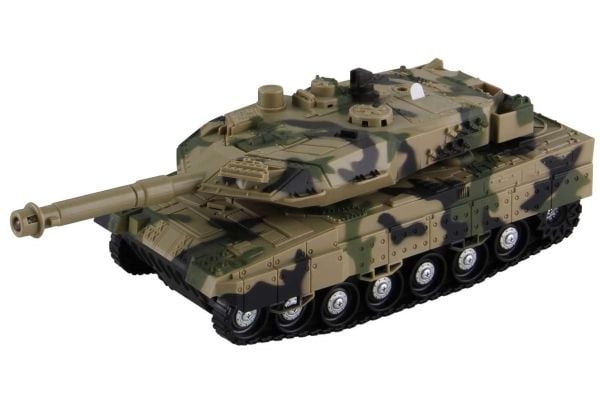 Militærtank m/friksjon, lys, lyd & Try-Me