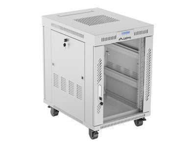 Lanberg - Rack skåp - platt paket - med 6 kylfläktar - fristående - RAL 7035, grå - 15U - 19" Lanberg - Rack skåp - platt paket - med 6 kylfläktar - fristående - RAL 7035, grå - 15U - 19"