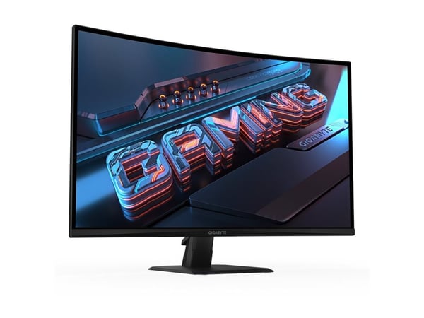 Gigabyte GS32QCA - LED-skjerm - 32" (31.5" synlig) - 2560 x 1440 QHD @ 180 Hz - VA - 250 cd/m² - 3500:1 - 1 ms - 2xHDMI, DisplayPort