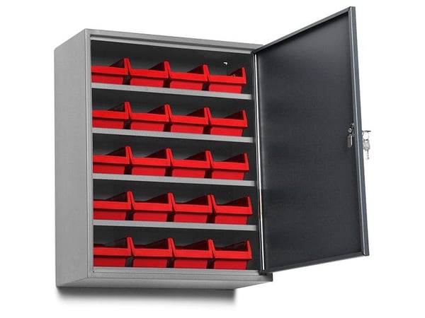 Værktøjsskab BoxIT 470x205x580mm, RAL7024