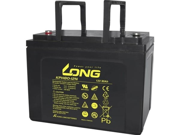 Blybatteri Long KPH80-12N-M Blyfleece 80 Ah 12 V 1 stk