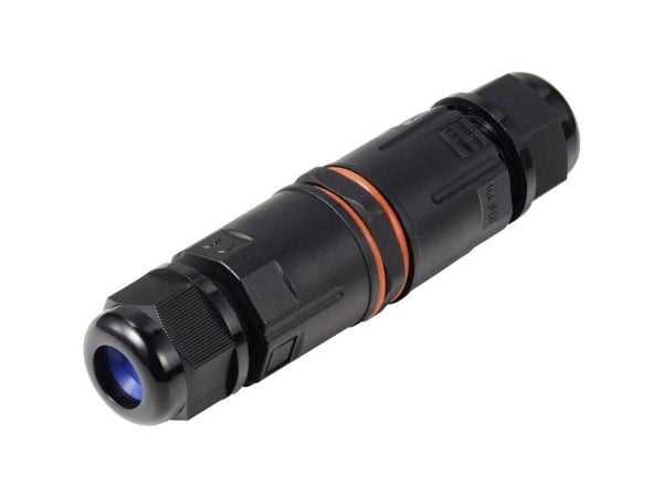 Sygonix SY-6748354 kabelkoppling med insticksanslutning väderbeständig Ø x L 28 mm 112 (SY-6748354)