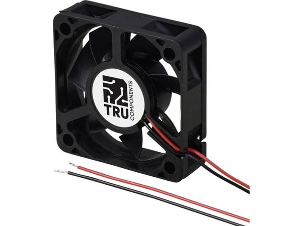 TRU COMPONENTS axialfläkt TC-MX5015-12V0.08A 12 V/DC 23,4 m³/h 50 x 50 x 15 mm