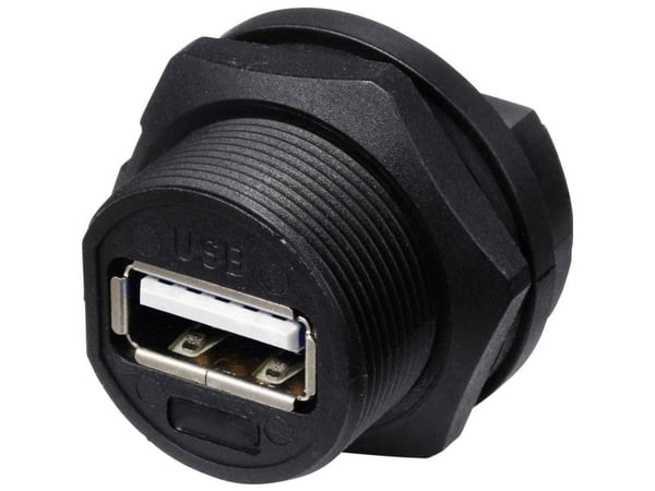 USB 2.0-tilkobling for montering på baksiden (gjenger) TC-E13T-FU2-PPF TC-13543552 TRU COMPONENTS (1 stk.)
