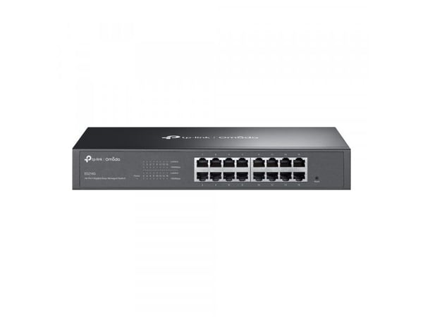 TP-Link Omada ES216G, Håndtert, L2, Gigabit Ethernet (10/100/1000), Rack-montering
