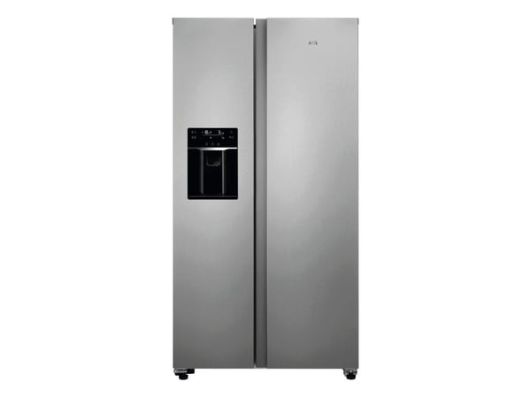 AEG ORX9V351DU, Frittstående, Amerikansk dør, Rustfritt stål, 2 dører, Berøringskontroll, LED