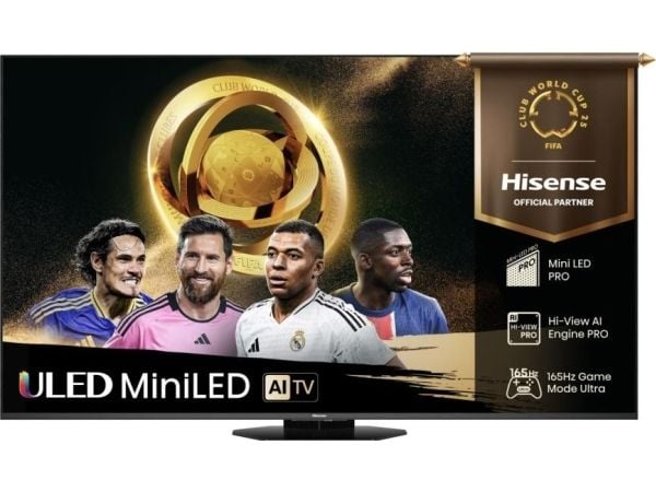 Hisense 85U8Q, 2,16 m (85"), 3840 x 2160 pixlar, ULED, Smart TV, Wi-Fi, Svart, Grå