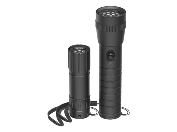 Hama FL-DUO, Lommelykt, Svart, Aluminium, LED, 60 lm, Hvit