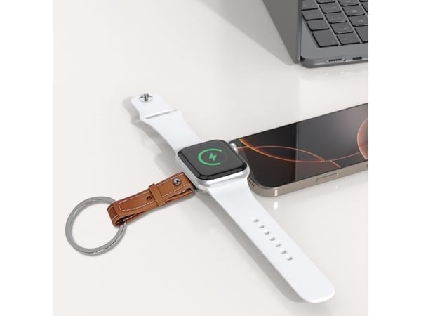 4smarts 541476, Innendørs, Utendørs, USB, Trådløs lading, Brun, Sølv, Hvit